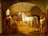 Jacques Laurent Agasse Stallinneres painting